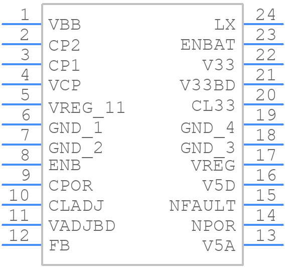 A8450KLBTRT - Allegro Microsystems - PCB symbol