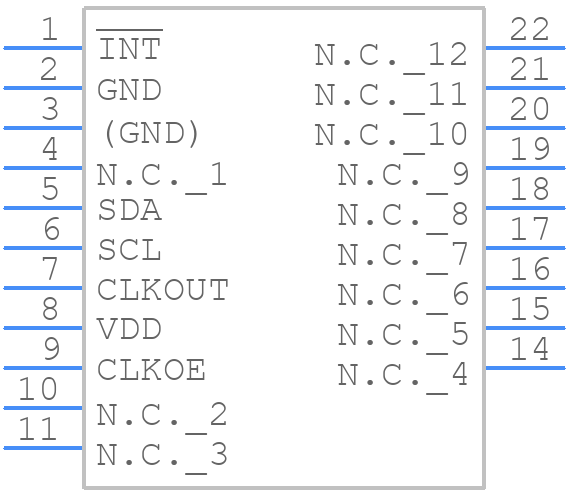 RTC-8564NB - Epson Timing - PCB symbol