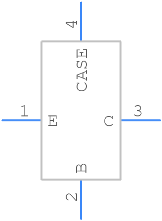 2N3839 TIN/LEAD - Central Semiconductor - PCB symbol