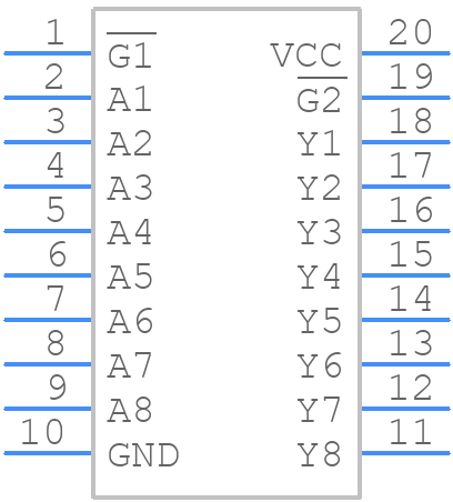 MM74HC541MTC - onsemi - PCB symbol