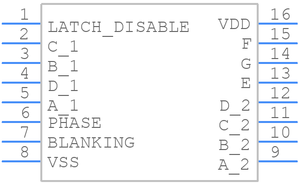 CD4543BM96G4 - Texas Instruments - PCB symbol