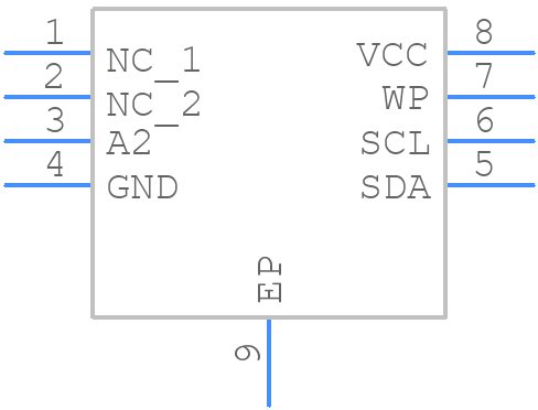 AT24CS08-MAHM-T - Microchip - PCB symbol