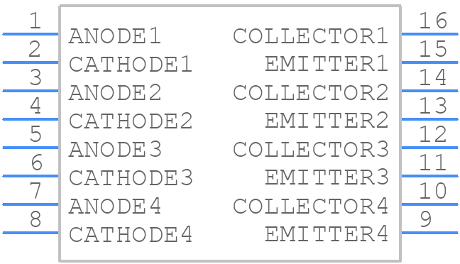 LTV-847S - Lite-On - PCB symbol