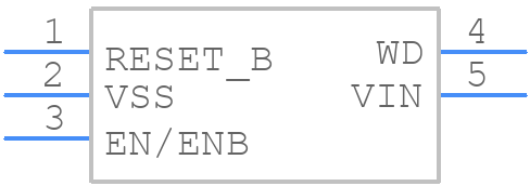 XC6122C549MR-G - Torex - PCB symbol