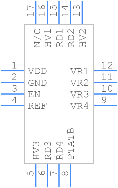 HMC1060LP3ETR - Analog Devices - PCB symbol