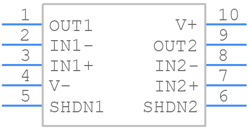 TLV9102SIDGSR - Texas Instruments - PCB symbol