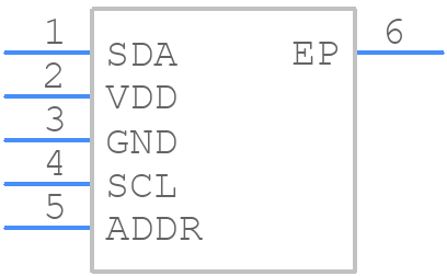 MLX90632SLD-DCB-100-RE - Melexis - PCB symbol