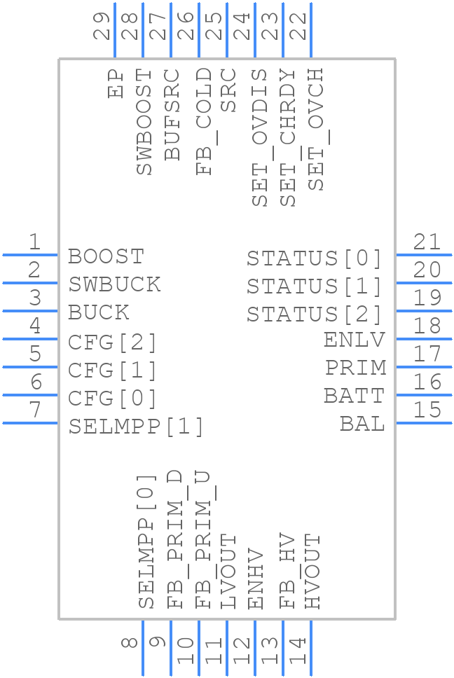 AEM10941-QFN - E-PEAS - PCB symbol