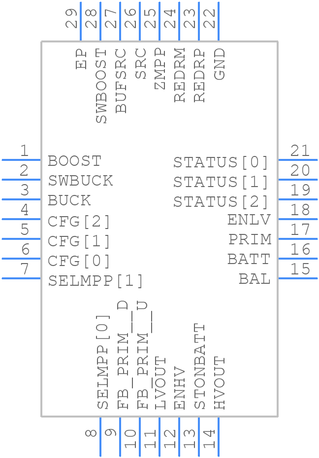 AEM40940-QFN - E-PEAS - PCB symbol