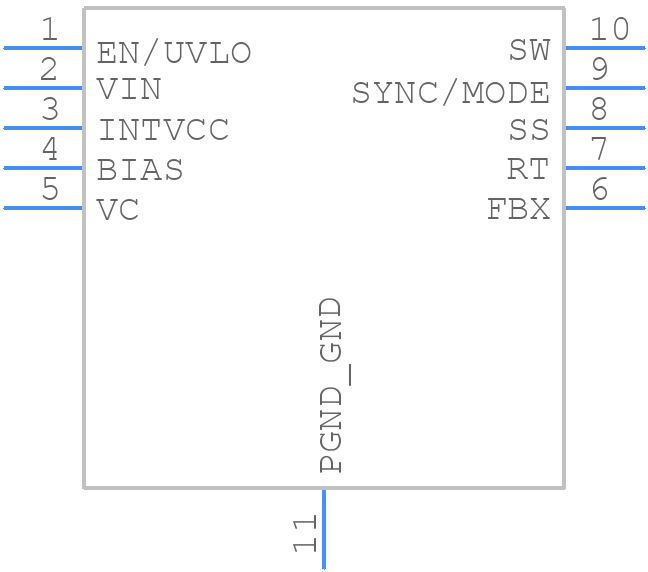 LT8362IDD#TRPBF - Analog Devices - PCB symbol
