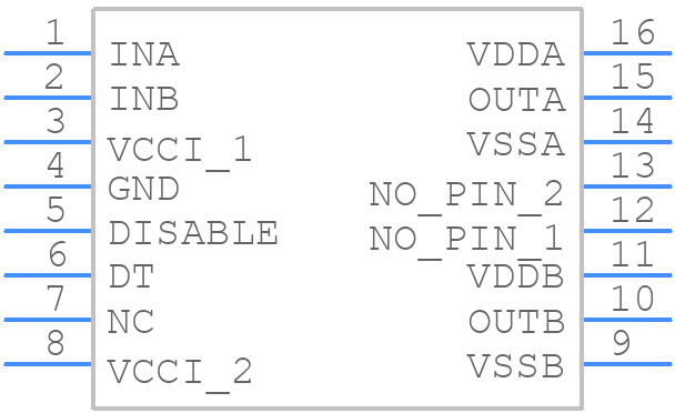 UCC21320QDWKQ1 - Texas Instruments - PCB symbol