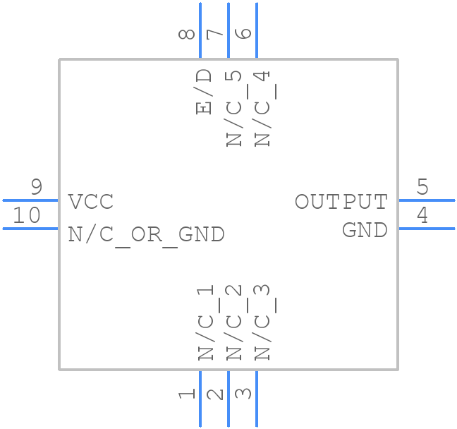 TX257A-D3-0.28-10.000-3 - RALTRON - PCB symbol