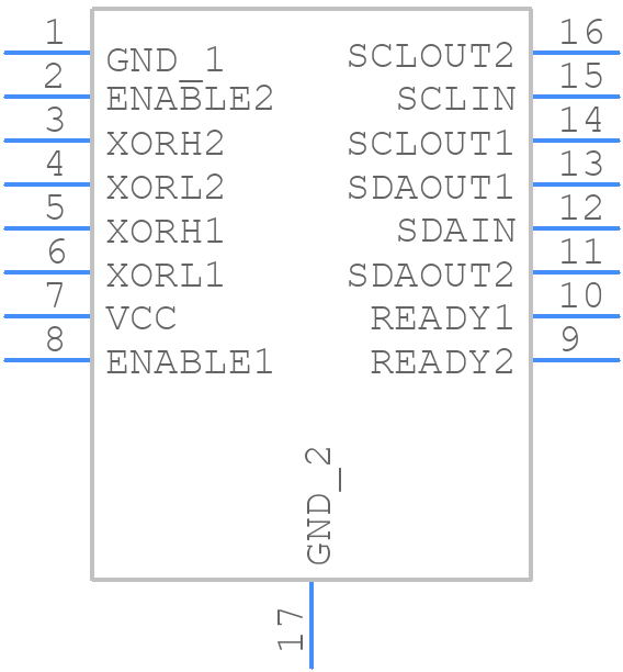 LTC4317IDHC#TRPBF - Analog Devices - PCB symbol
