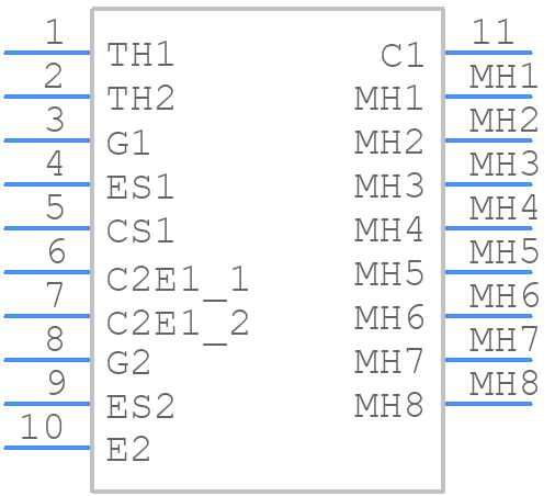CM800DX-24T1 - Mitsubishi - PCB symbol