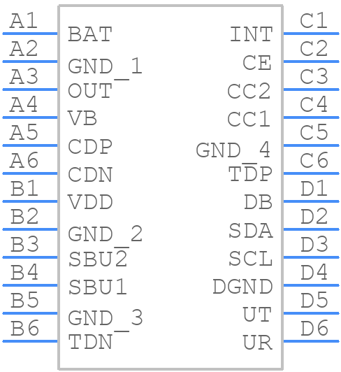 MAX20342EWG+T - Analog Devices - PCB symbol