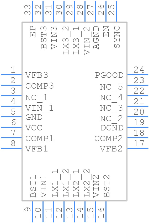 XR77103ELBTR-G1R2 - MaxLinear, Inc. - PCB symbol