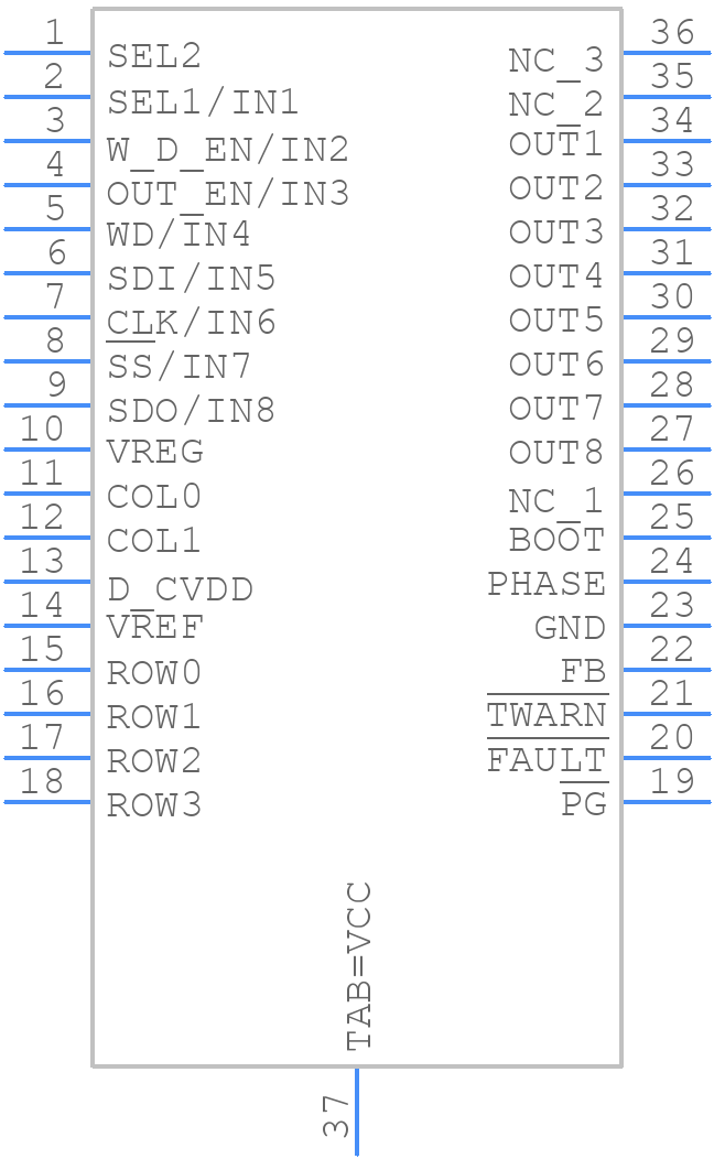 VNI8200XP-32 - STMicroelectronics - PCB symbol