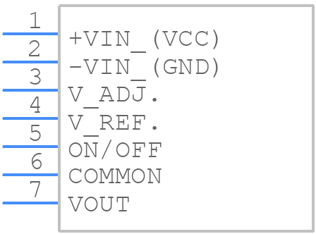 THV 12-1000N - Traco Power - PCB symbol