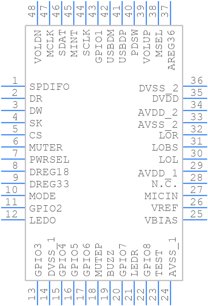 CM119B - cmedia - PCB symbol