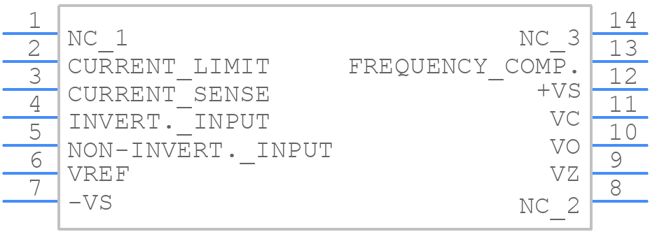 LM723N - STMicroelectronics - PCB symbol