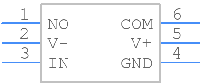 MAX4648EUT+T - Analog Devices - PCB symbol
