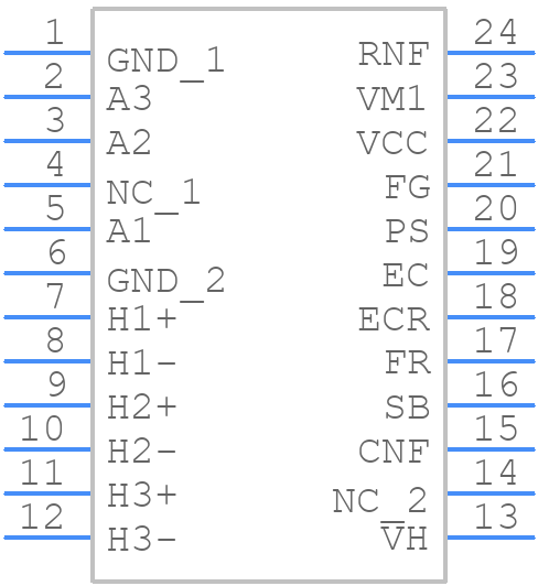 BA6849FS-E2 - ROHM Semiconductor - PCB symbol