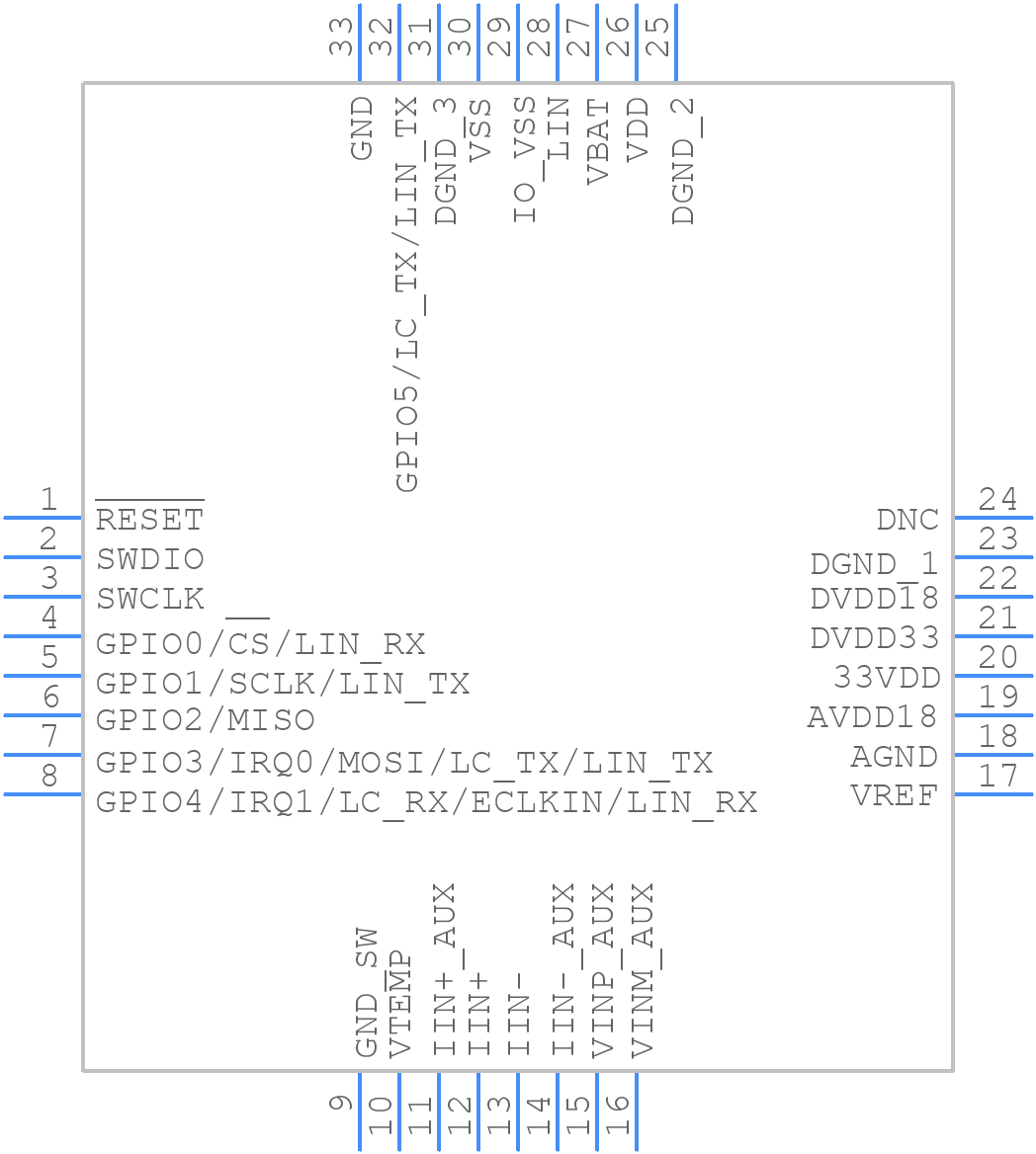 ADUCM330WDCPZ - Analog Devices - PCB symbol