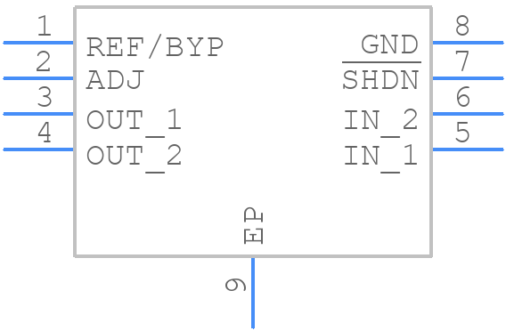 LT3062IDCB-3.3#TRMPBF - Analog Devices - PCB symbol