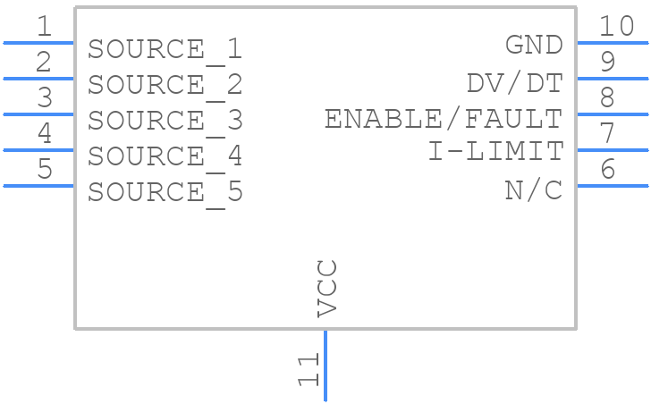 MP5010BDQ-LF-P - Monolithic Power Systems (MPS) - PCB symbol