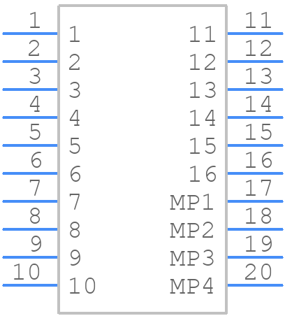 AXT516124 - Panasonic - PCB symbol