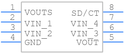 UCC384DPTR-ADJG4 - Texas Instruments - PCB symbol