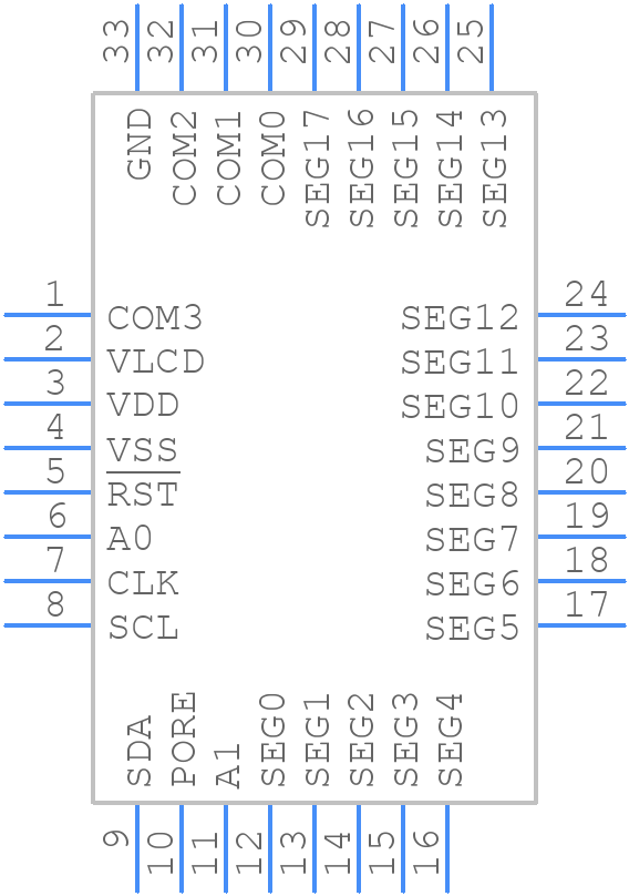 PCA8561AHN/AY - NXP - PCB symbol