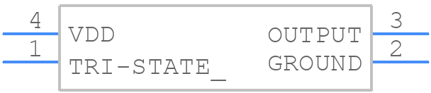 ECS-2333-500-BN-TR - ECS - PCB symbol