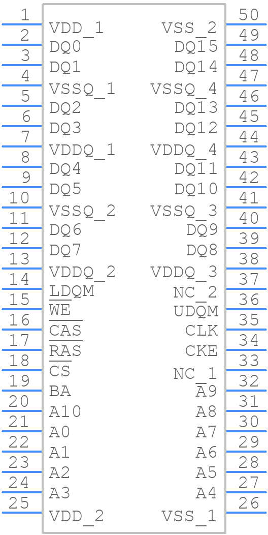 W9816G6JH-6 - Winbond - PCB symbol