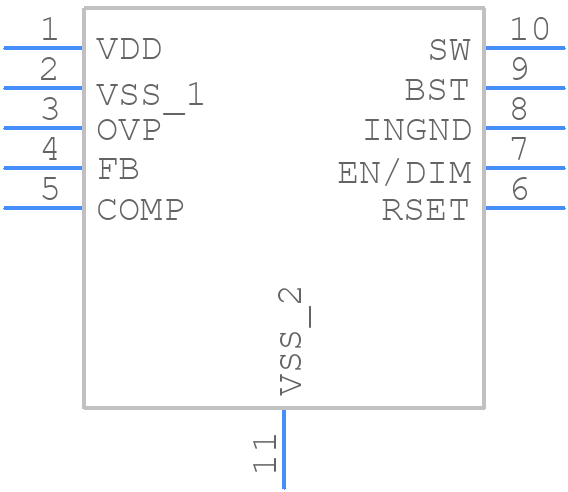 MP2483DQ-LF-P - Monolithic Power Systems (MPS) - PCB symbol