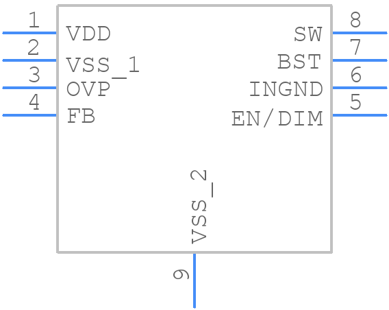 MP24833-AGN-Z - Monolithic Power Systems (MPS) - PCB symbol