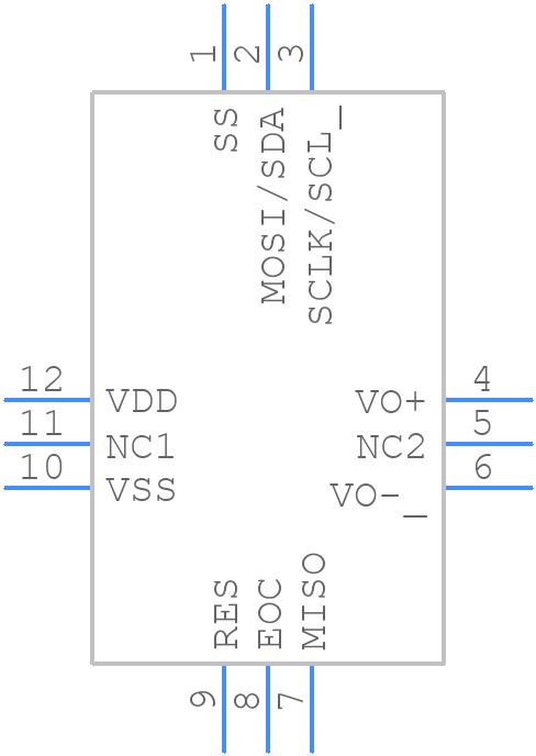 MPRLS0300YG00001A - Honeywell - PCB symbol