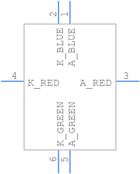 EAST1616RGBA8 - Everlight - PCB symbol