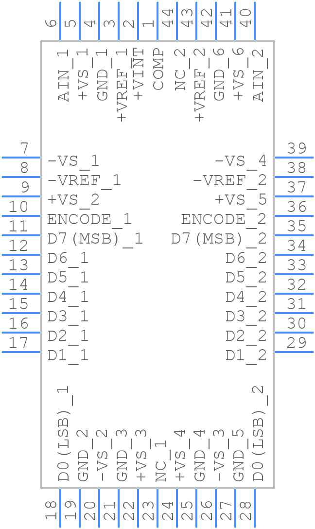 AD9058ATJ/883B - Analog Devices - PCB symbol