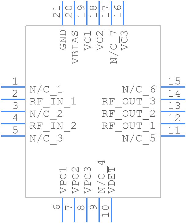 SZA5044Z - Qorvo - PCB symbol