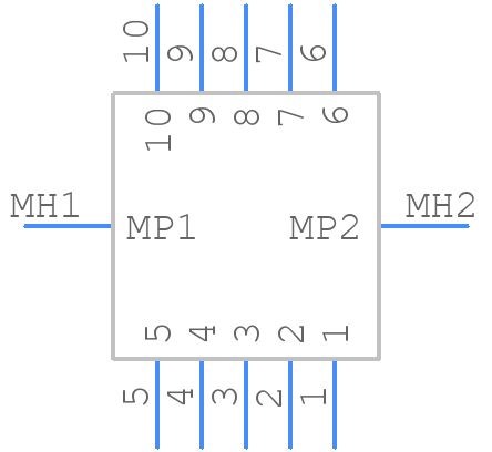 0430451016 - Molex - PCB symbol