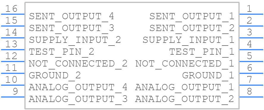 MLX90809LXG-EAD-000-SP - Melexis - PCB symbol