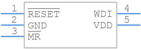 TPS3823-25DBVTG4 - Texas Instruments - PCB symbol