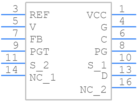 PFS7633H - Power Integrations - PCB symbol