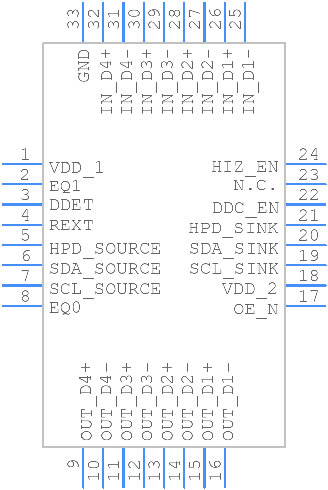 PTN3363BS528 - NXP - PCB symbol