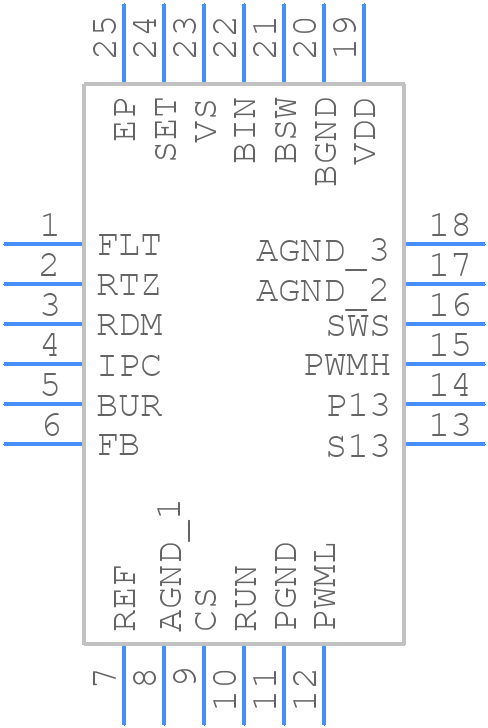 UCC28782ARTWR - Texas Instruments - PCB symbol