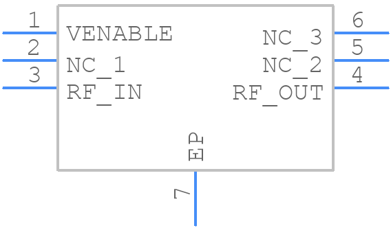 GRF2013W - Guerrilla RF - PCB symbol