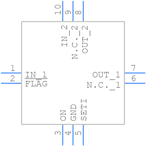 MAX4995BAVB+ - Analog Devices - PCB symbol