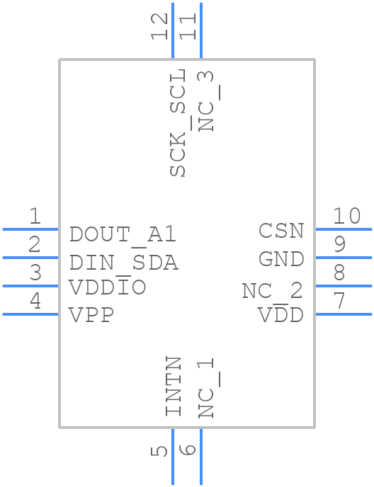 MC3630 - MEMSIC - PCB symbol