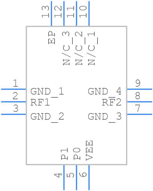 CMD282C3 - Qorvo - PCB symbol